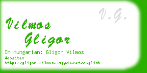 vilmos gligor business card